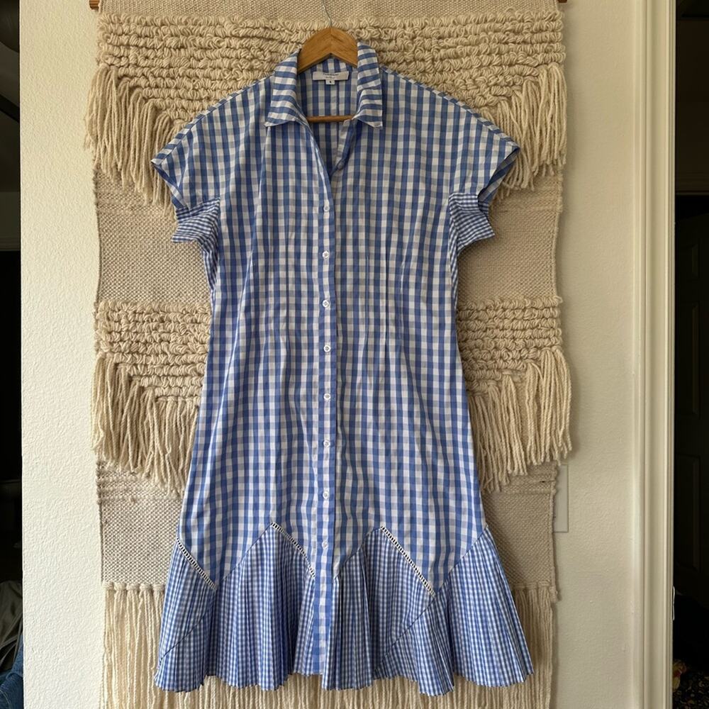 Thakoon Collective Blue Gingham Dress